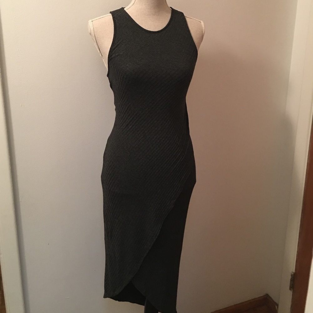 Lush Sleeveless Ribbed Dress